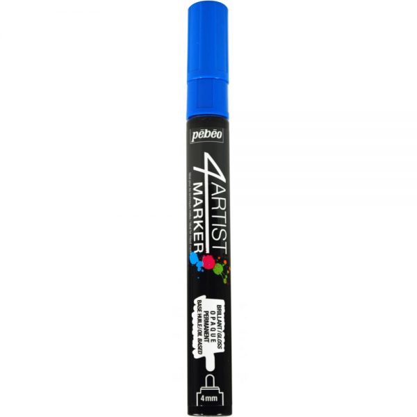 aliejinis markeris pebeo 4 artist marker 4mm blue dark