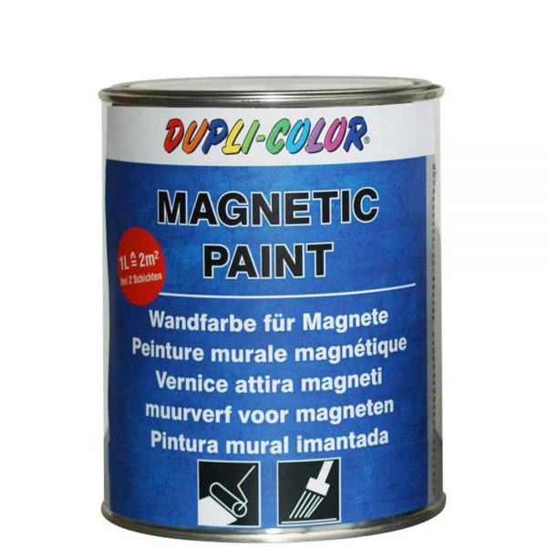 magnetiniai dažai sienoms, baldams, durims pilkos spalvos galima klijuoti magentus, nes siena magnetinė