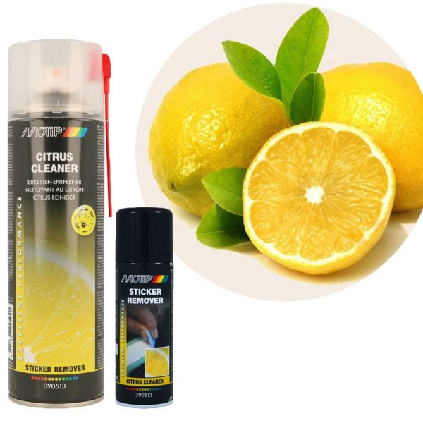 purškiamas klijų, etikečių, lipdukų valiklis klijų nuėmėjas motip citrus cleaner 500ml