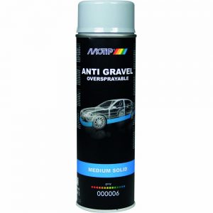 antikorozinė danga automobiliui kėbului uždažoma purškiama pilka motip anti gravel oversprayable 500ml 000006