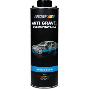 antikorozinė danga automobilio dugnui ir kėbului uždažoma purškiama juoda motip anti gravel oversprayable 1000ml 000011