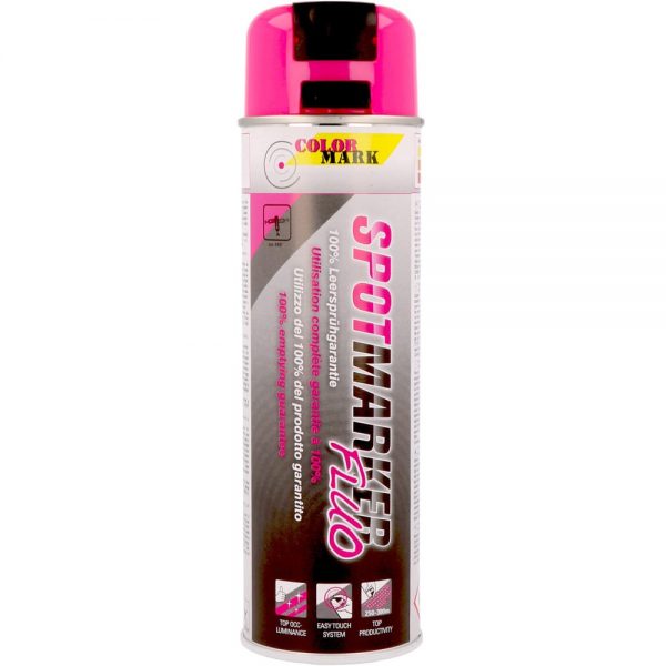 markiravimo dažai kelių žymėjimo dažai Colomark spotmarker 500ml fluorescenciniai rožiniai purškiami dažai