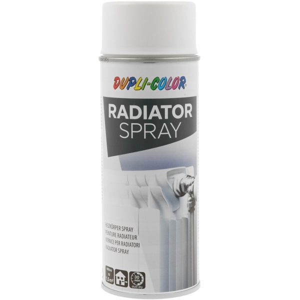 dažai radiatoriams dupli color radiator spray ral9010 white silk mat 400ml